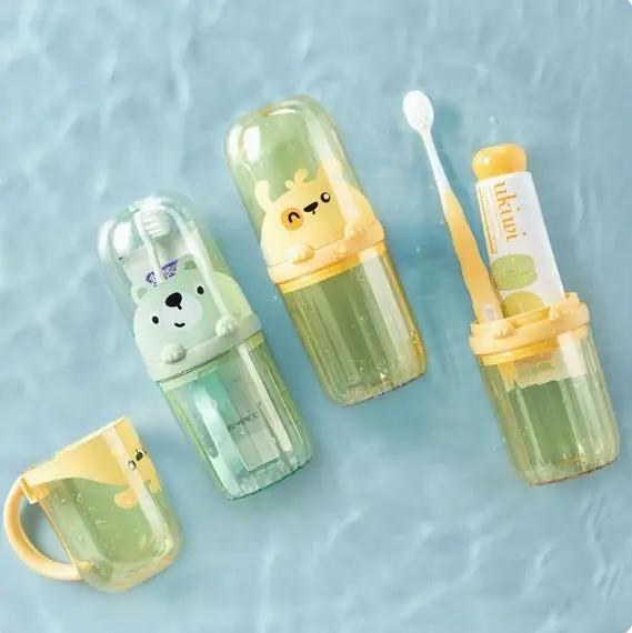 Kids Cartoon Toothbrush & Toothpaste Holder Kids & Baby Toothbrush Holders