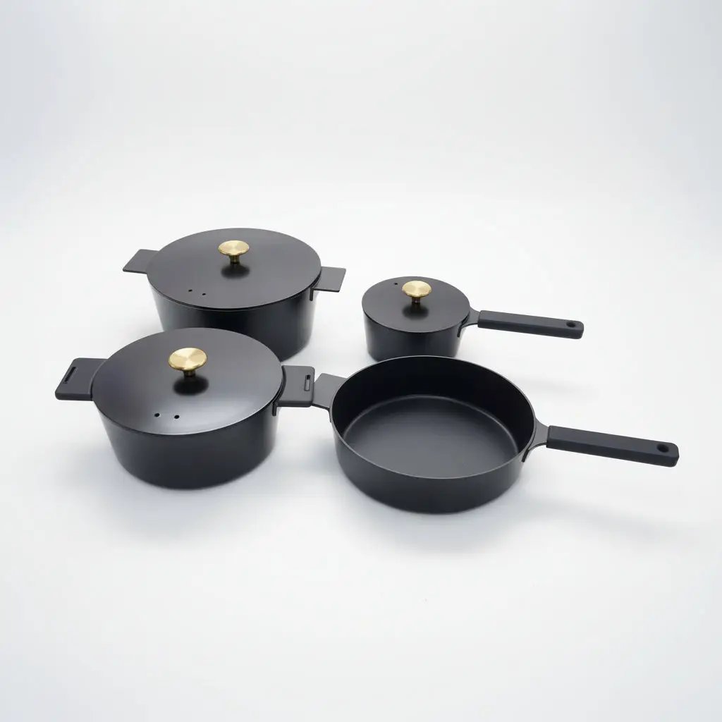 Luxury Cast Aluminium Non-Stick Cookware Set 14pc Kitchenware Cookware Sets