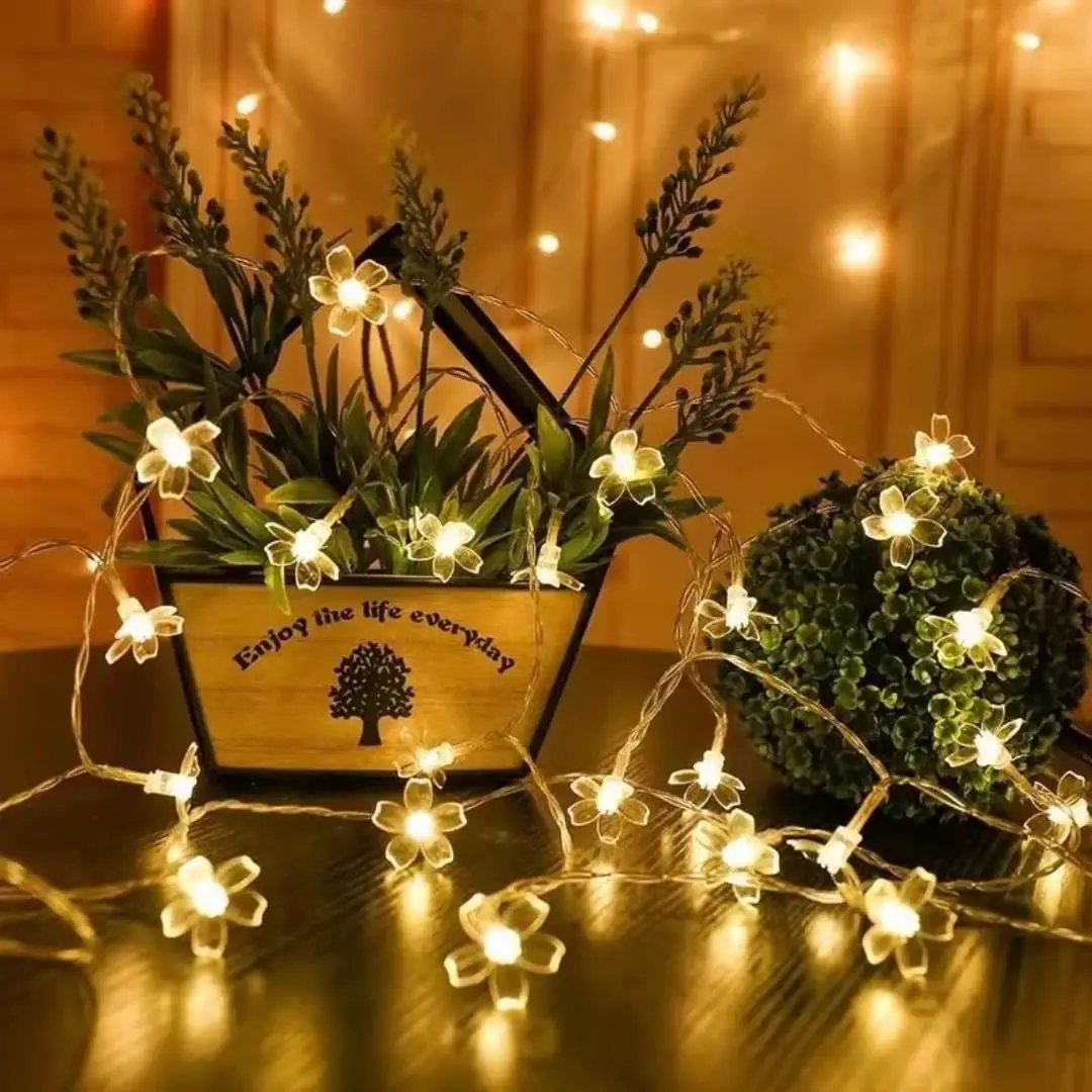 10m Christmas Flower LED Fairy Lights Christmas String Lights String Lights