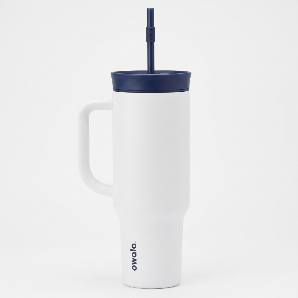 40oz Insulated Tumbler With Handle And Straw Insulated Tumbler Tumblers