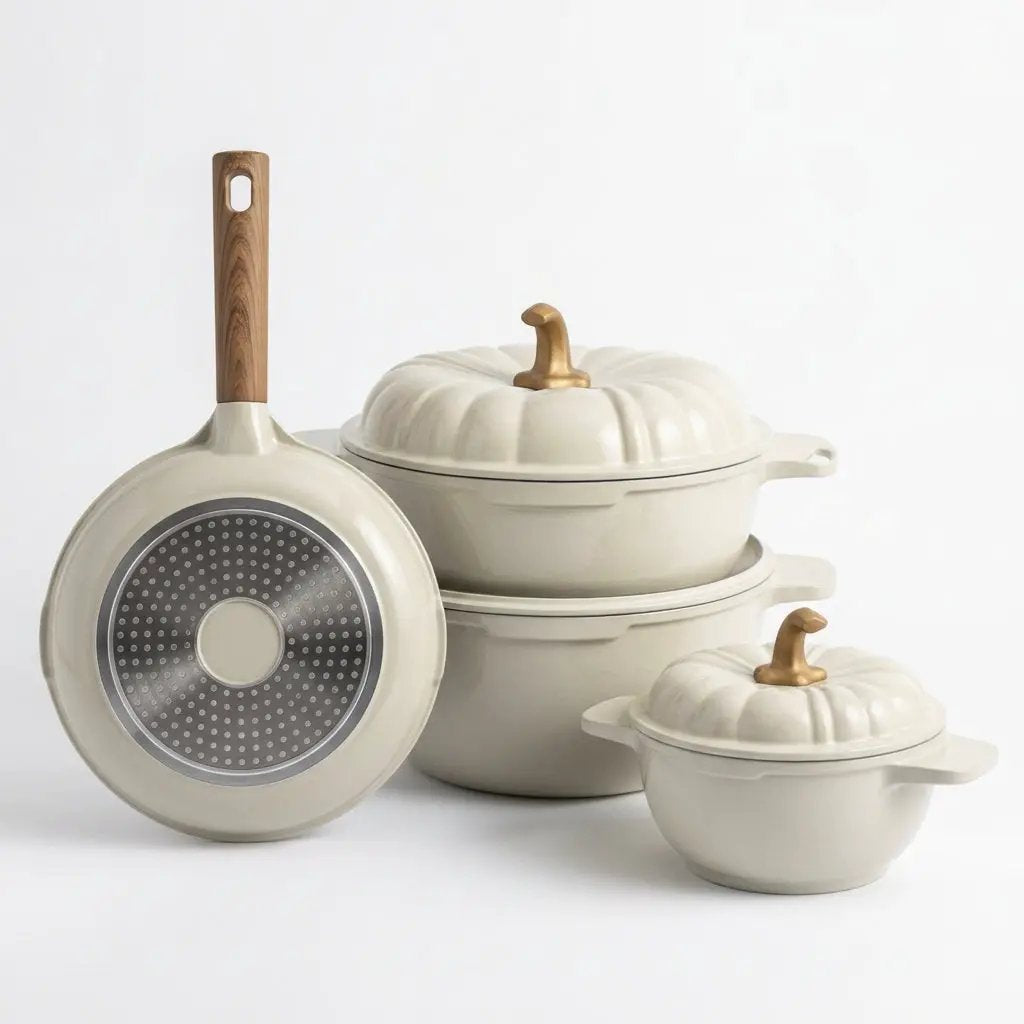 Pumpkin Granite Cookware Set 9-Piece Cookware Set Cookware Sets
