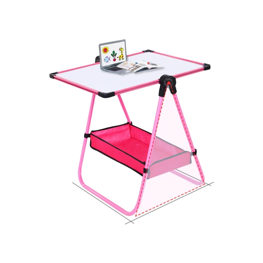 Magnetic Erasable Drawing Board 48×58cm - Double Sided ABS with Storage Tray