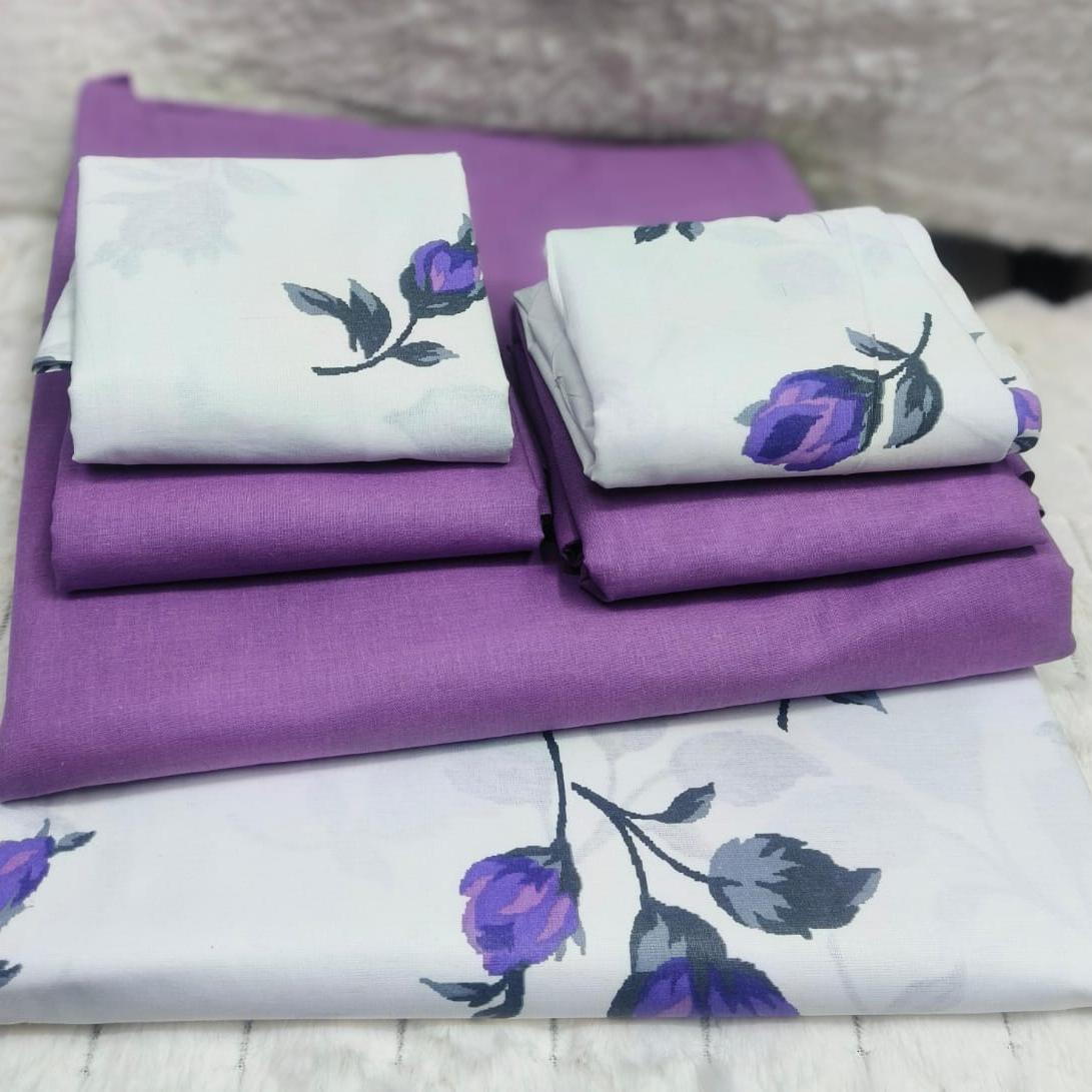 Cotton Printed Bedsheet Set - 6x7 ft