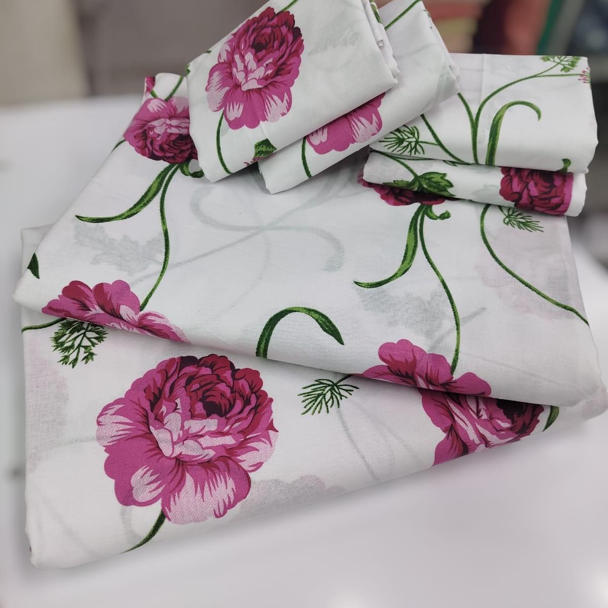 Cotton Printed Bedsheet Set - 6x7 ft
