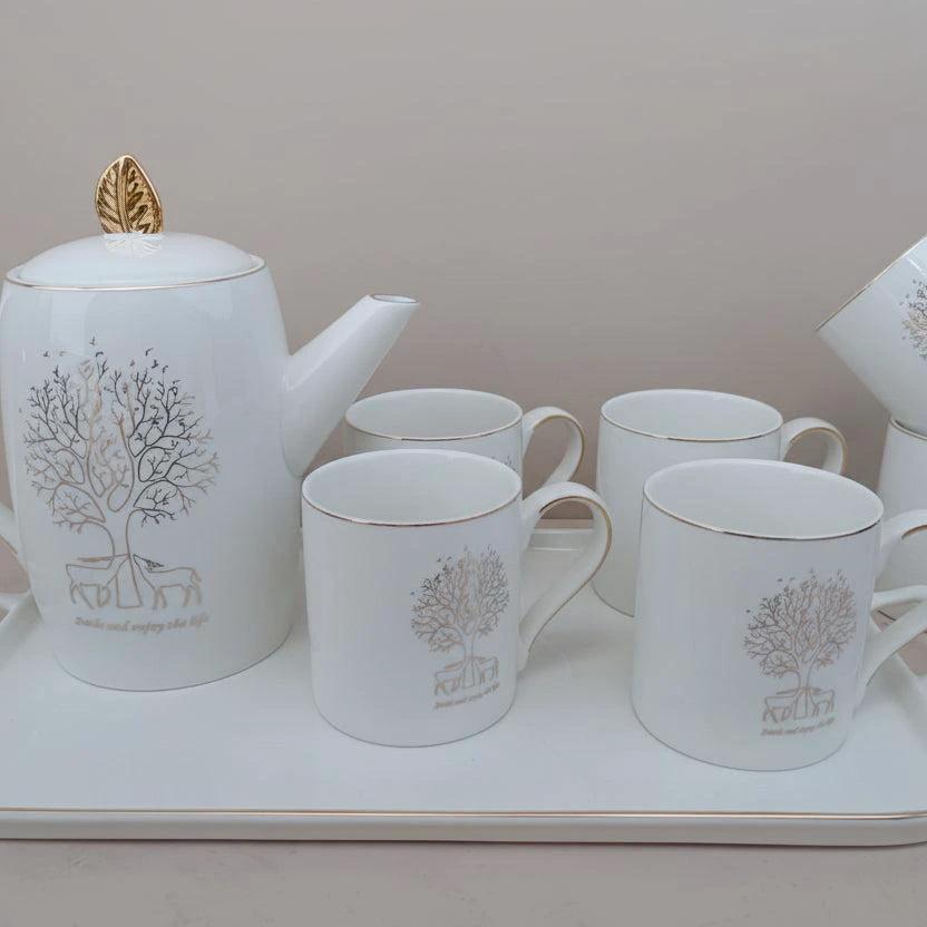Luxurious Breakfast Tea Set - 8 Pieces Kitchen & Dining Tea Sets