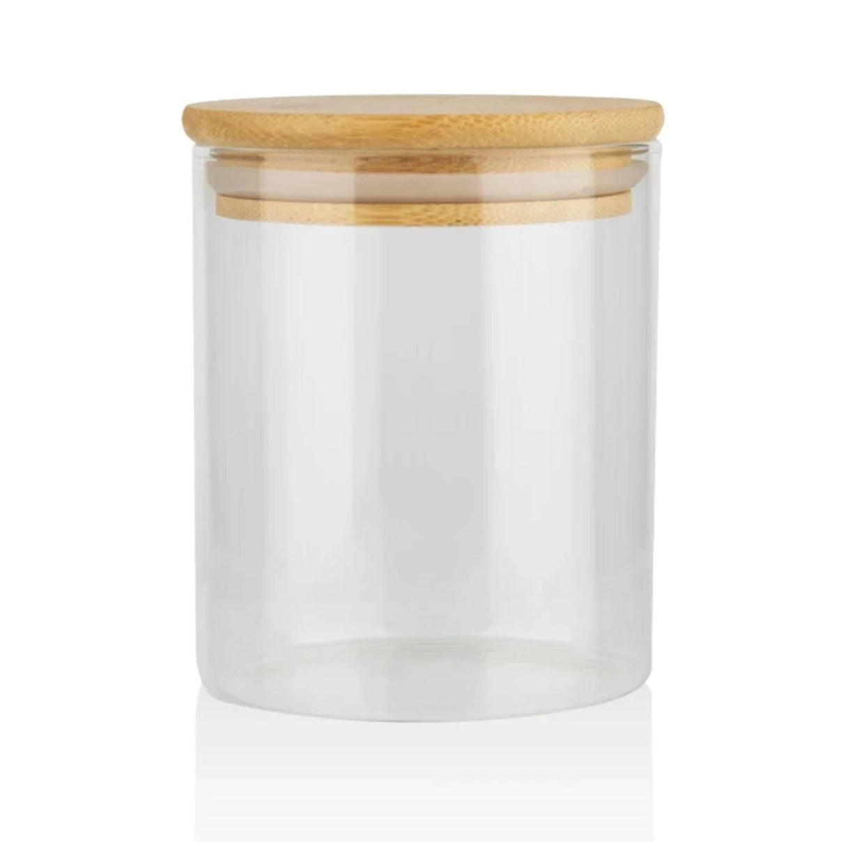 3.2 Liters Borosilicate Glass Storage Jar with Airtight Bamboo Lid Kitchenware Food Storage Containers