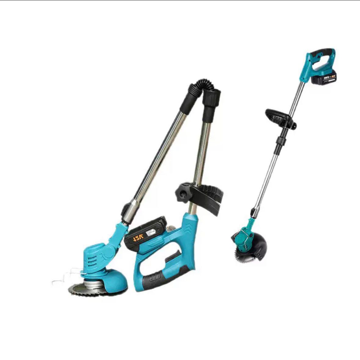 Foldable Cordless Lawn Mower with Wheels