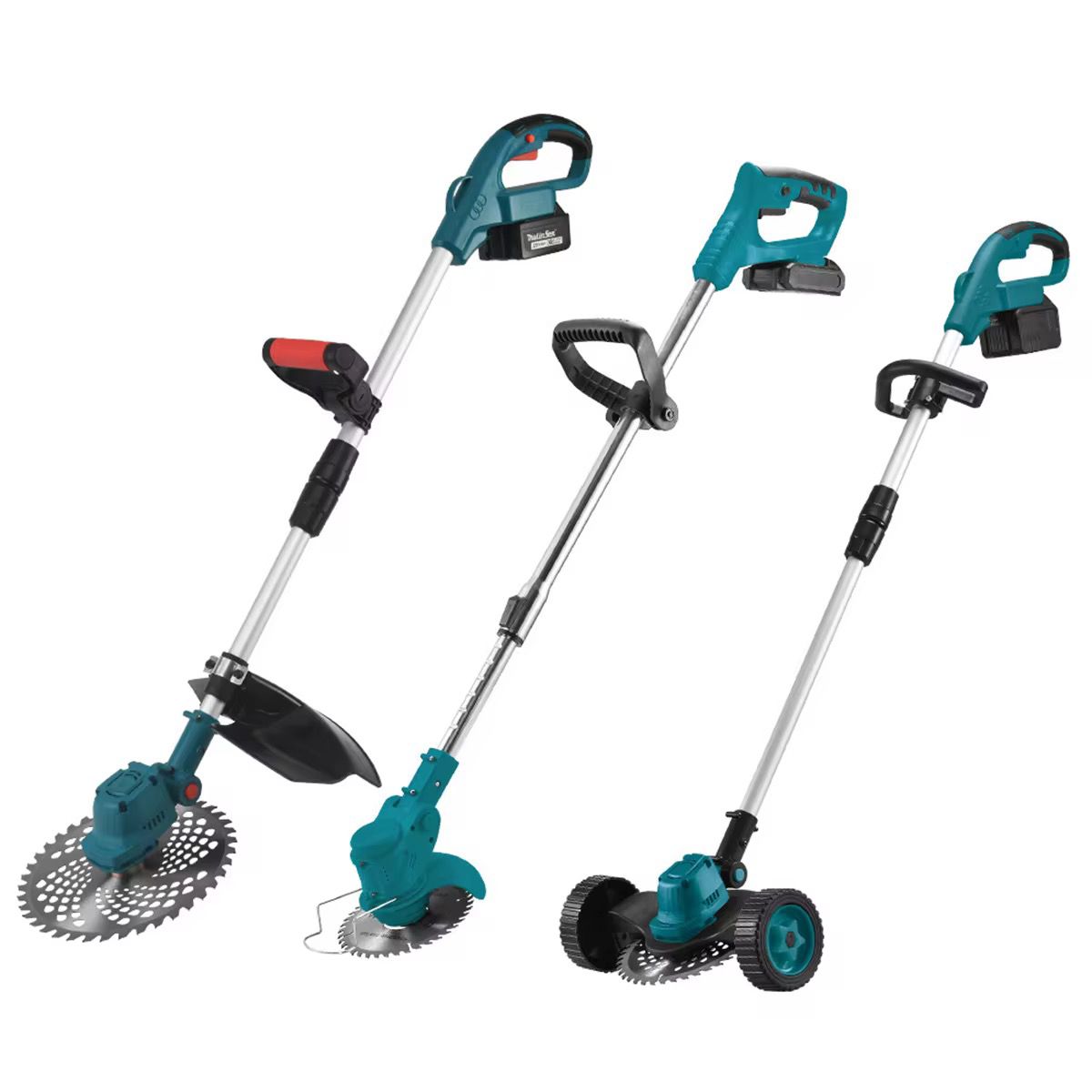 Foldable Cordless Lawn Mower with Wheels