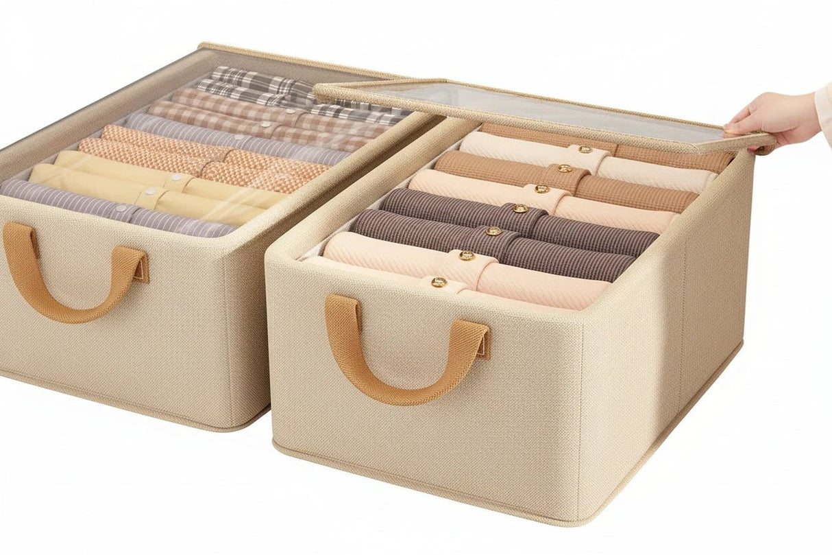 Foldable Multipurpose Organizer / Jeans Organizer with Cover Home & Living Closet Organizers
