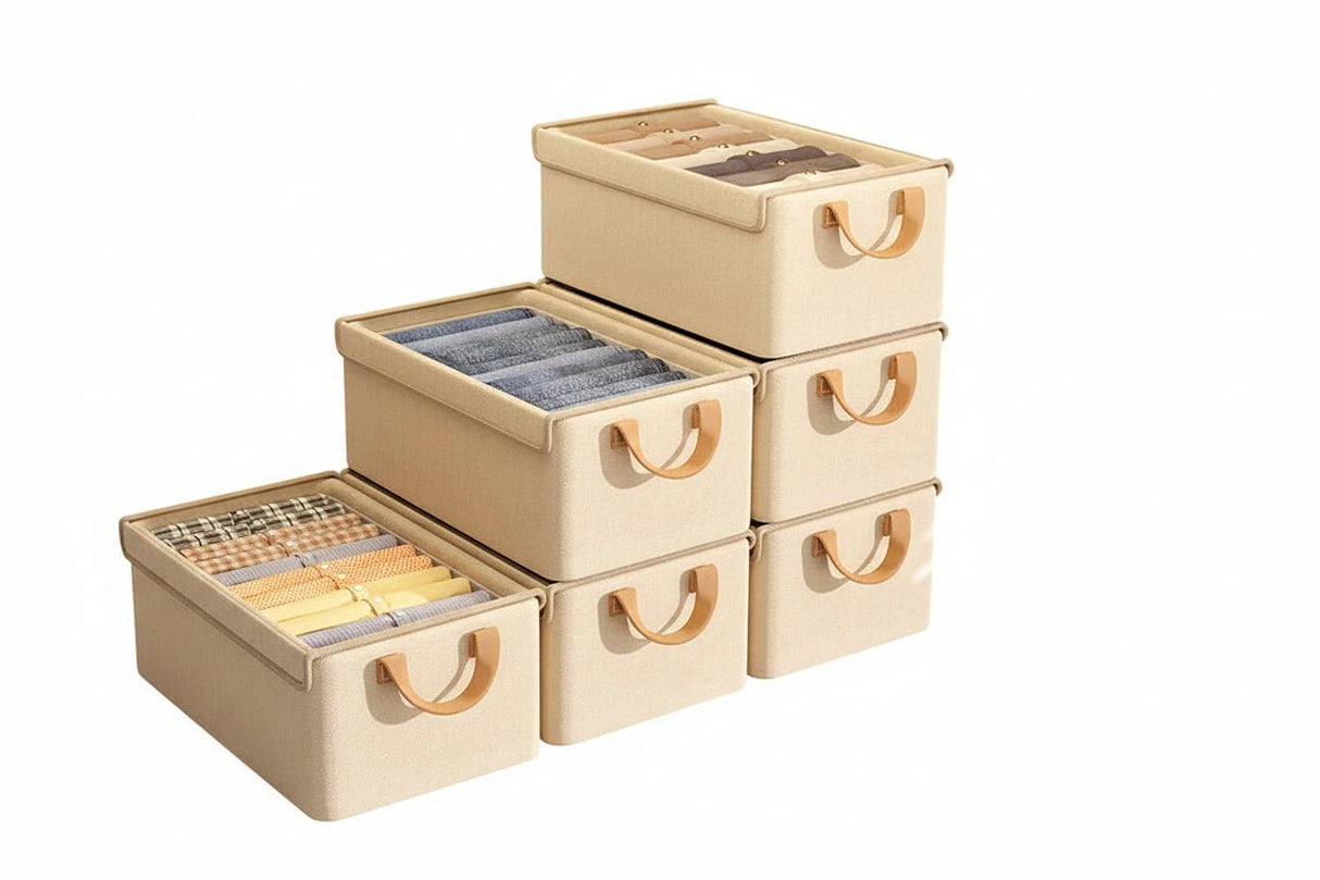 Foldable Multipurpose Organizer / Jeans Organizer with Cover Home & Living Closet Organizers
