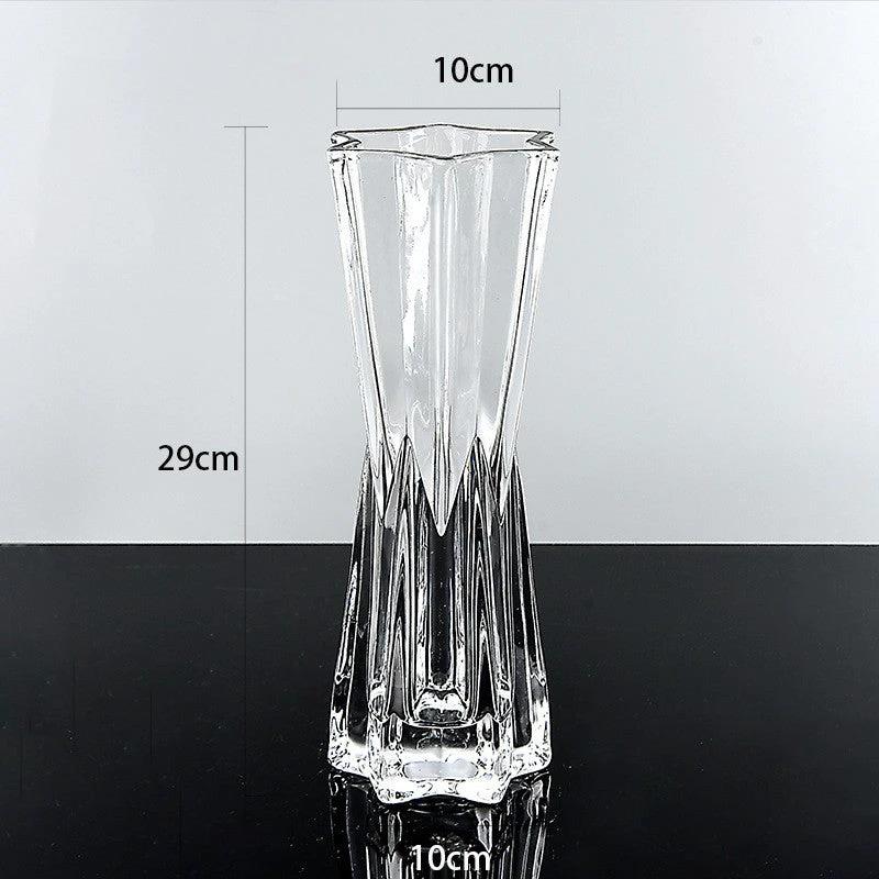 Heavy Glass Star Vase Home & Garden Vases
