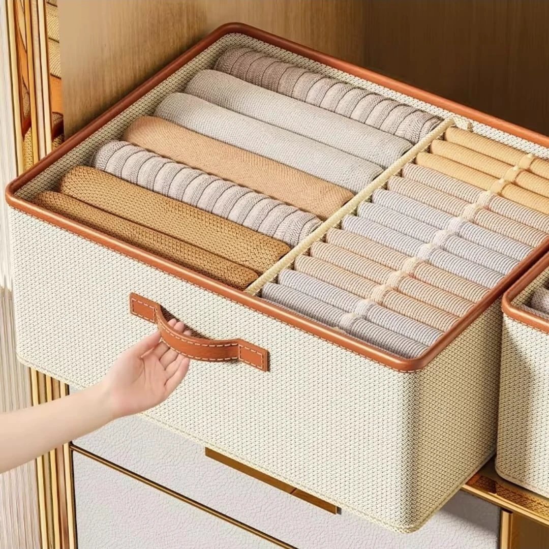 Versatile Foldable Double Compartment Closet Organizer Home & Garden Closet Organizers