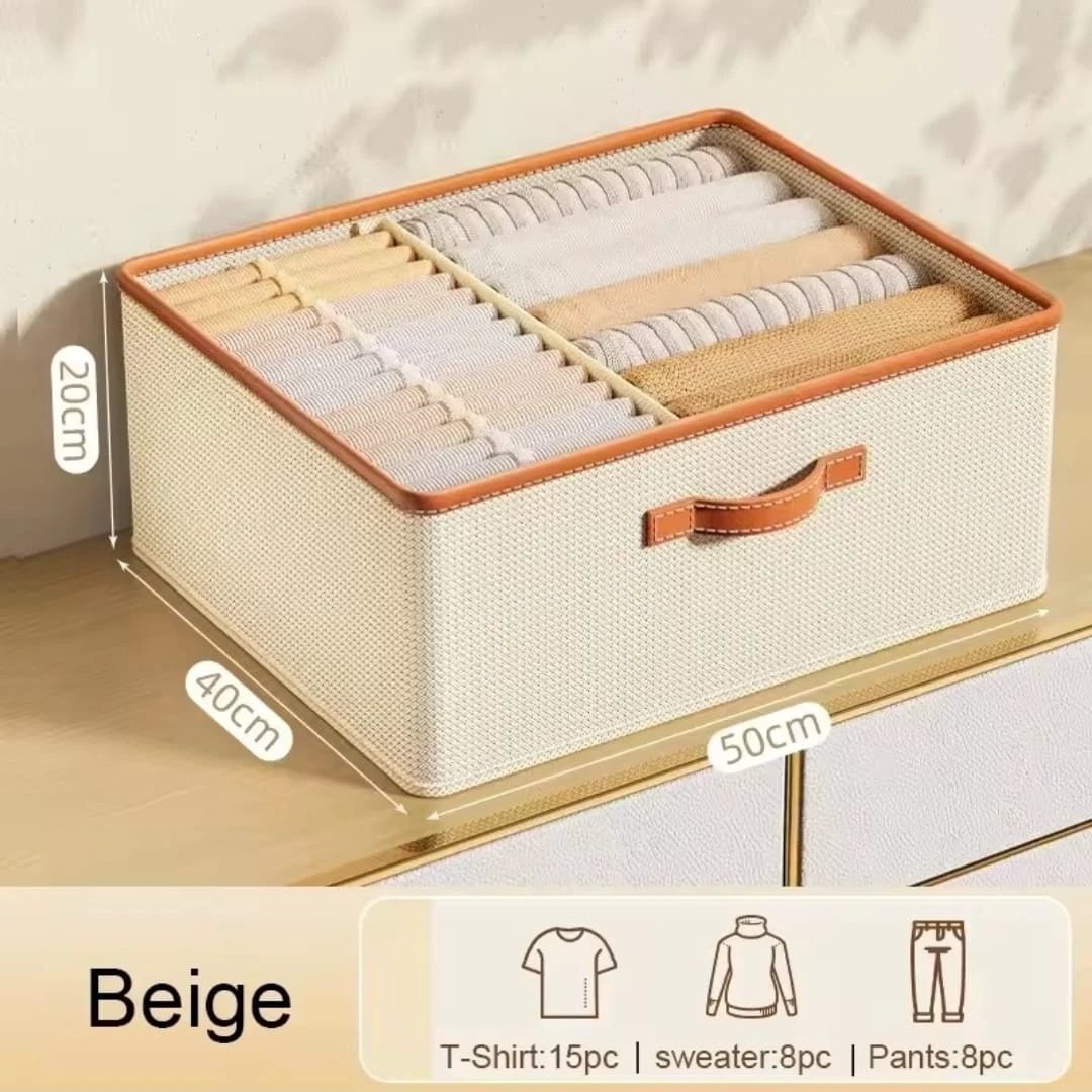 Versatile Foldable Double Compartment Closet Organizer Home & Garden Closet Organizers