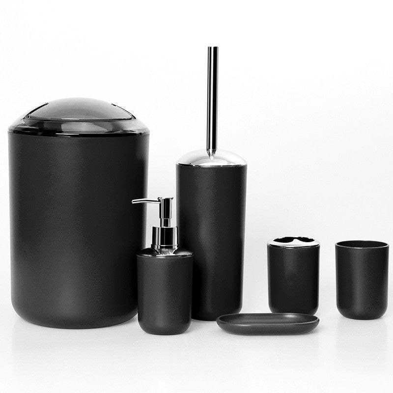 6pcs Bathroom Accessories Set - Elegant & Mildew-Free Home & Garden Bathroom Accessory Sets