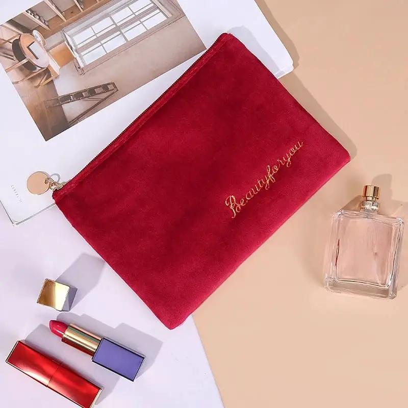 Velvet Cosmetic & Organizer Bag Bags & Accessories Makeup Bags