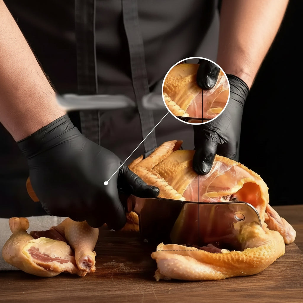 Disposable Black Kitchen Gloves – 100pcs Kitchen Supplies Safety Gloves