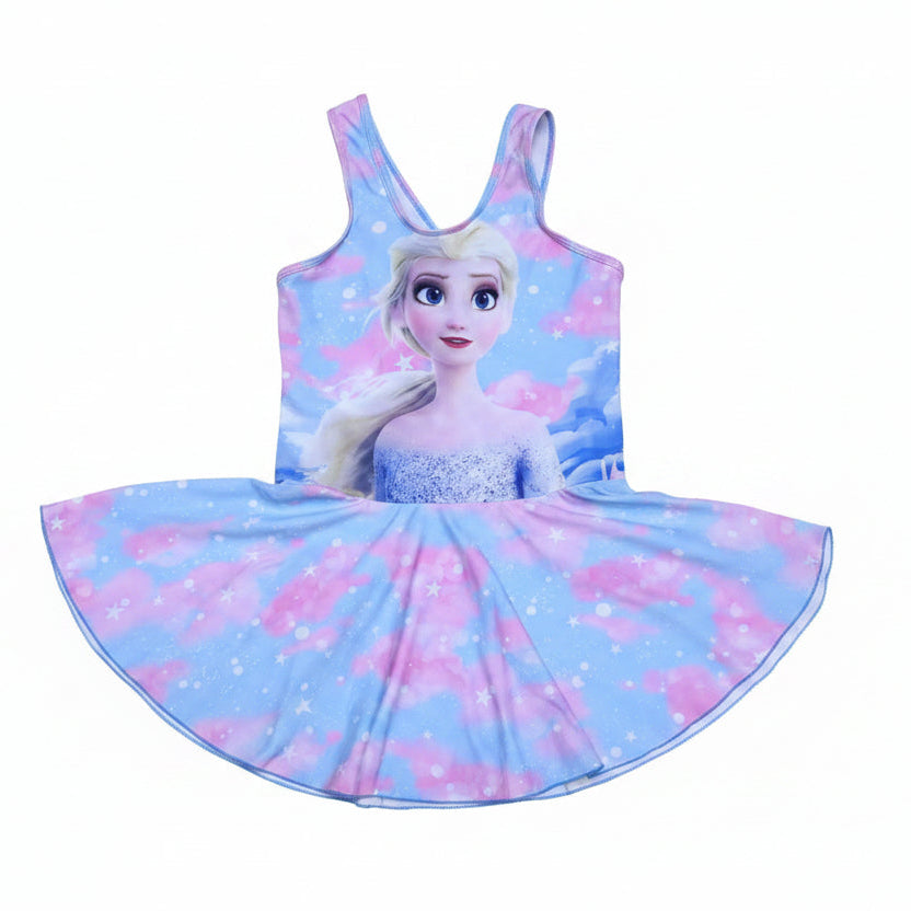 Kids 2-in-1 Cartoon Swimming Costume Swimwear Classic Bikinis