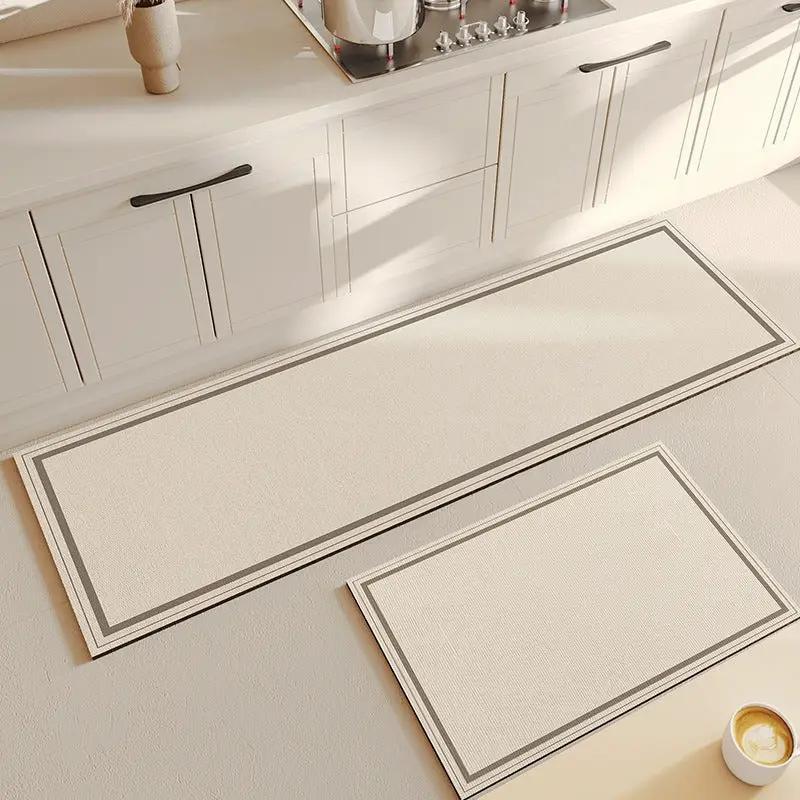 PVC Leather Kitchen Anti-Slip Mat Set, 2 Sizes Rugs & Mats Rugs
