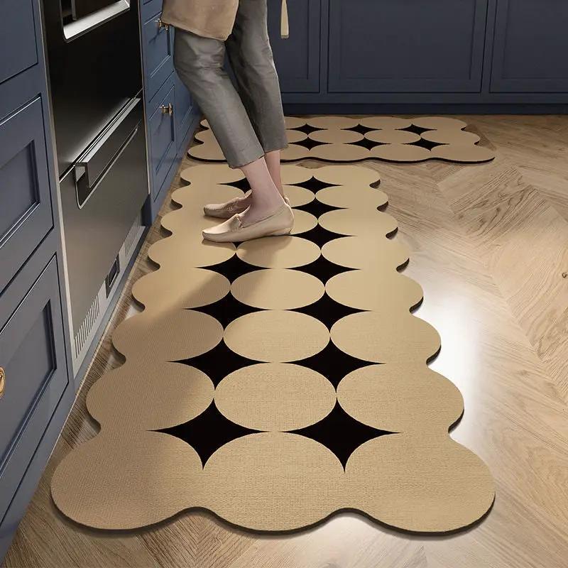 Modern Minimalist Kitchen Mat, PVC, Non-Slip Rugs & Mats Rugs