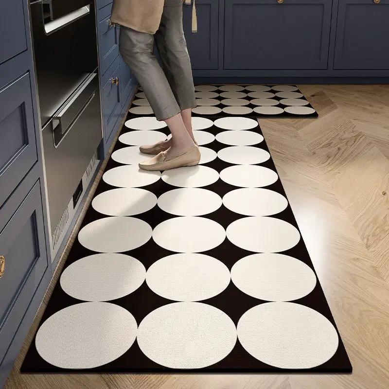 Modern Minimalist Kitchen Mat, PVC, Non-Slip Rugs & Mats Rugs