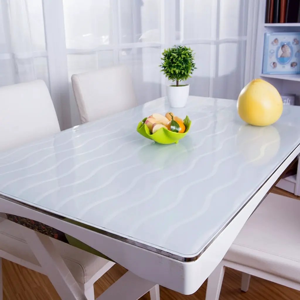 Transparent PVC Tablecloth 60x60cm Home & Kitchen Tablecloths