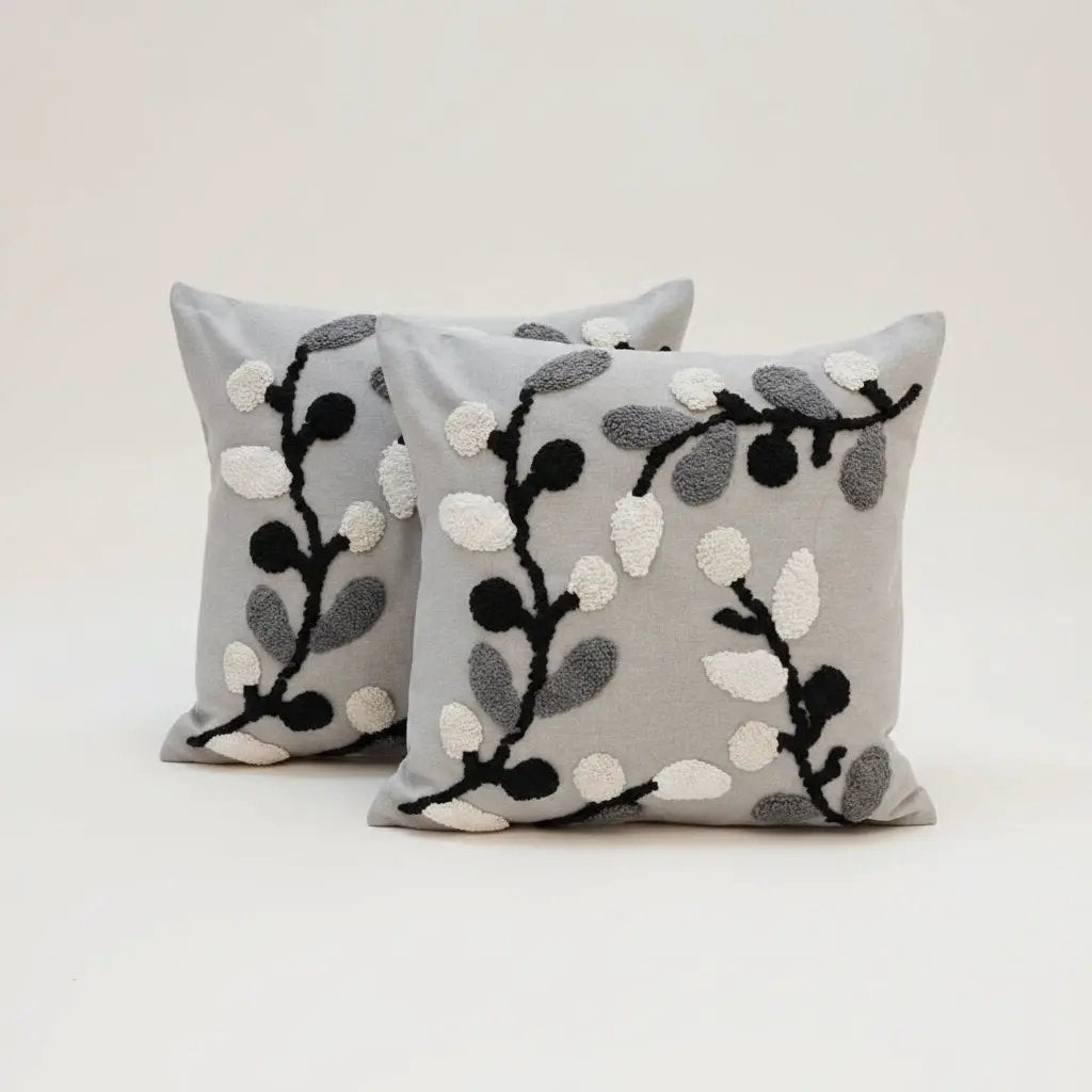 Boho Vintage Tufted Throw Pillow Cover – 45x45cm Home Decor Chair & Sofa Cushion Covers