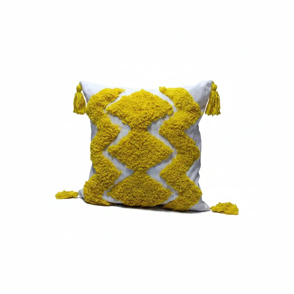 Boho Vintage Tufted Throw Pillow Cover – 45x45cm Home Decor Chair & Sofa Cushion Covers
