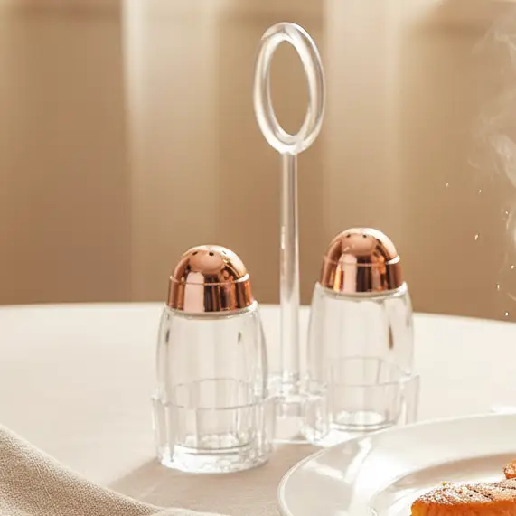 Acrylic Cruet Dining Shaker Set Kitchenware Condiment Dispensers