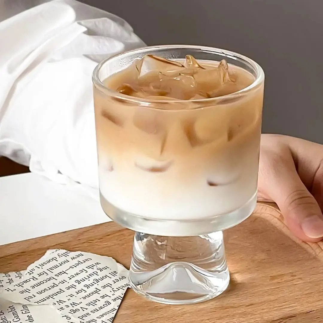 Snow Mountain Tulip Crystal Glass Cup Glassware Tumblers