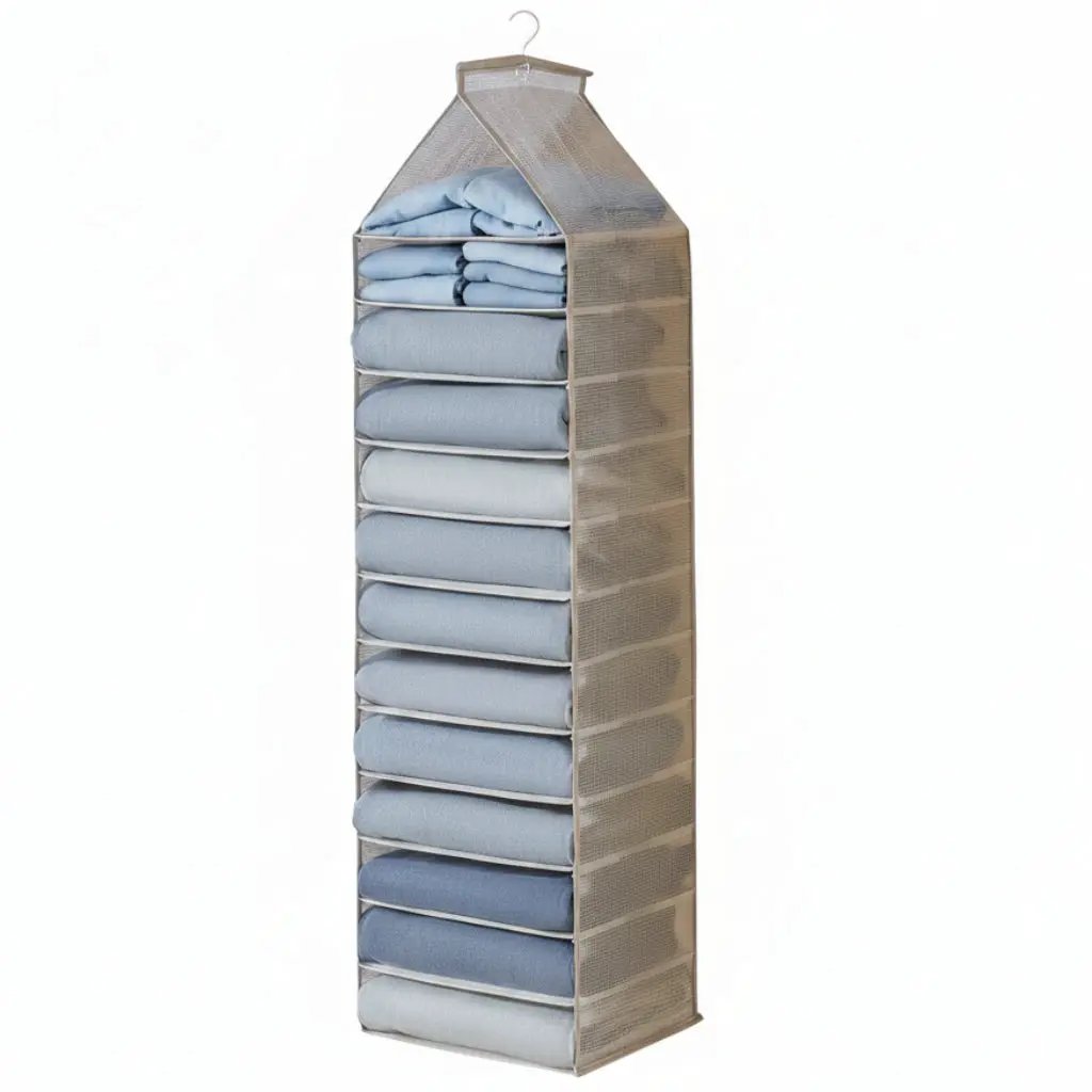 Foldable Hanging Closet Organizer Bag Home Storage & Organization Closet Organizers