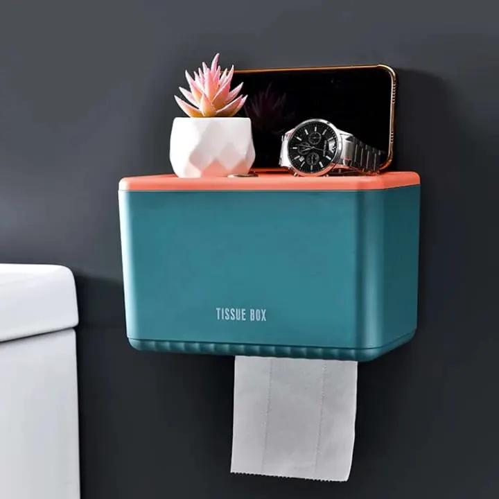 Wall-Mounted Toilet Paper Holder Box Bathroom Accessories Toilet Paper Holders