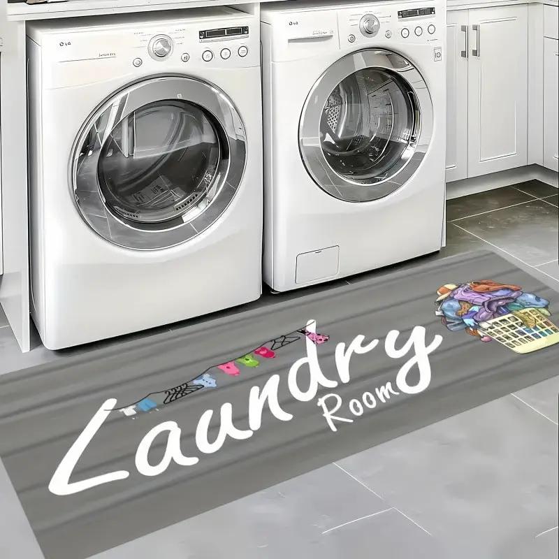 Anti-Slip Laundry Room Mat 120×40cm Home Décor Bath Mats & Rugs
