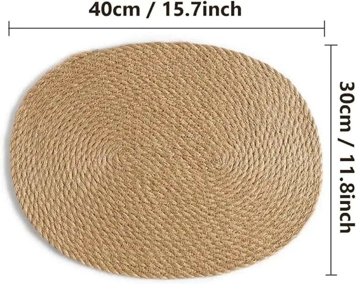 Woven Oval Placemat Set Kitchen & Dining Placemats