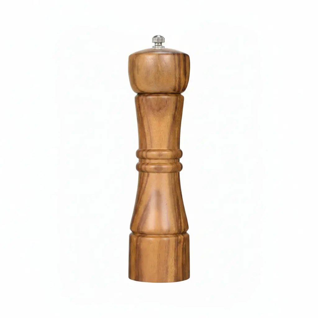Acacia Wood Salt & Pepper Grinder Mills Set Kitchen & Dining Spice Grinders