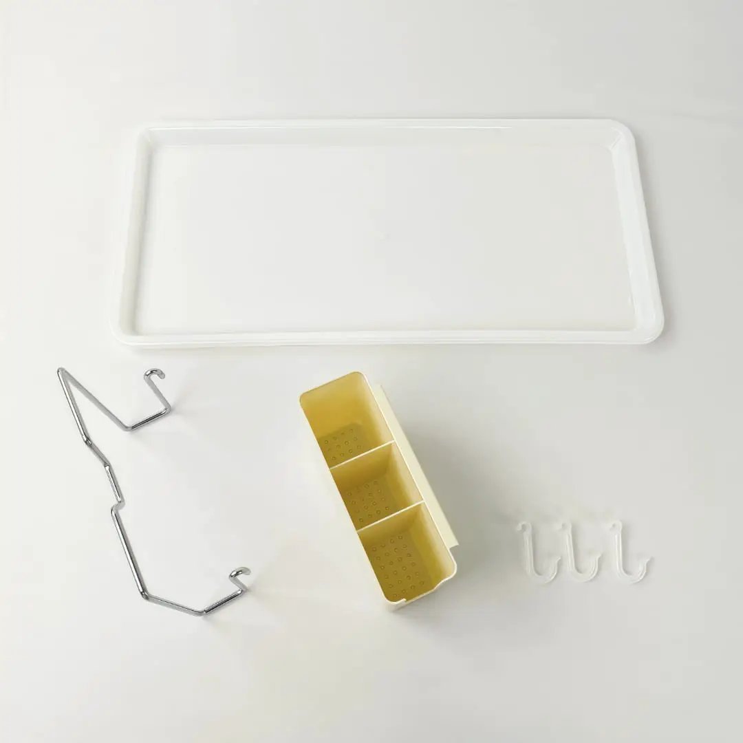 3-Tier Dish Rack with Drip Tray & Side Hooks Kitchen & Dining Dish Racks