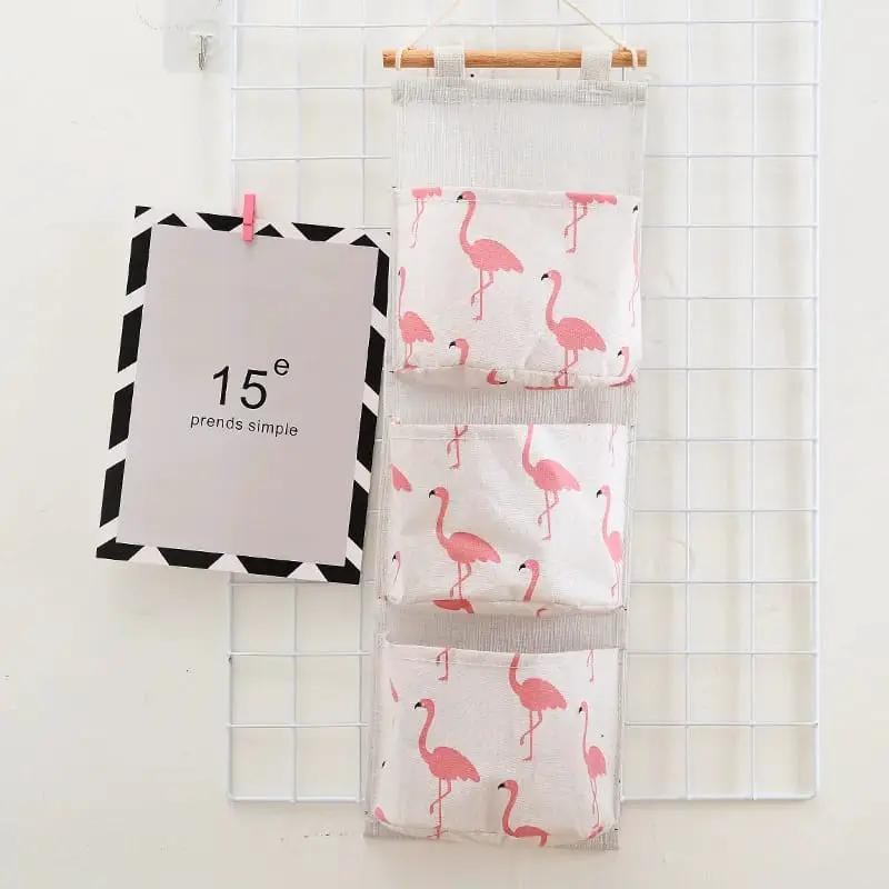 3-Pocket Over-Door Wall Hanging Storage Bag Home & Living Household Storage Caddies