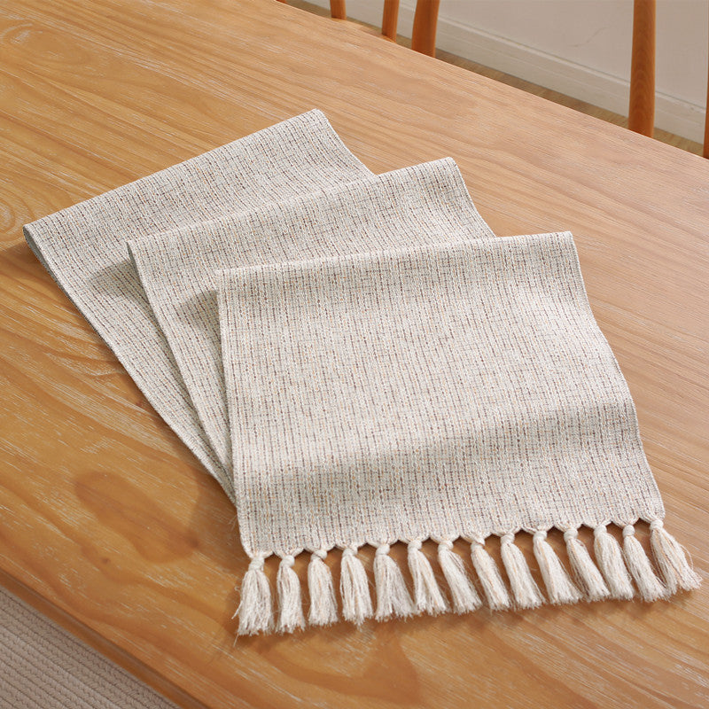 Modern Tassel Dining Table Runner 33x228cm Home & Living Table Runners