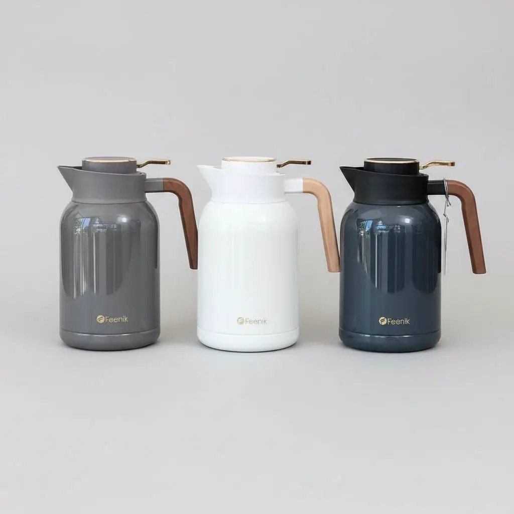 FEENIK 2L Vacuum Flask Unbreakable 24-Hour Hot Drinkware Thermoses