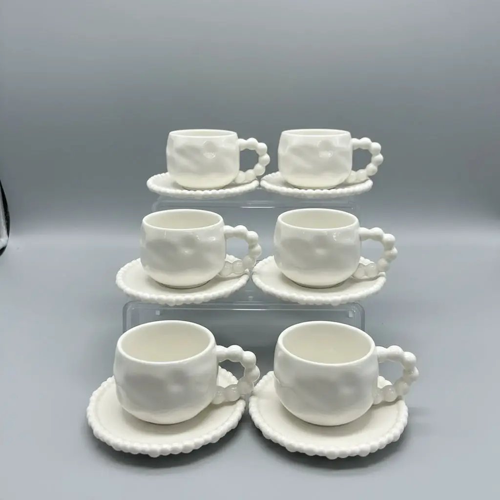 Pearl Rim White Ceramic Dinnerware Set 36pcs Dinnerware Dinnerware Sets