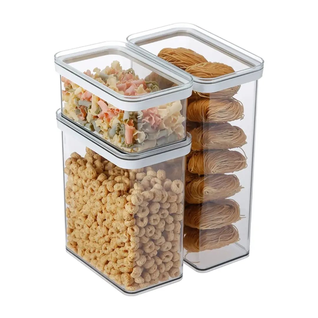 Acrylic Airtight Stackable Storage Container Kitchen Storage Food Storage Containers