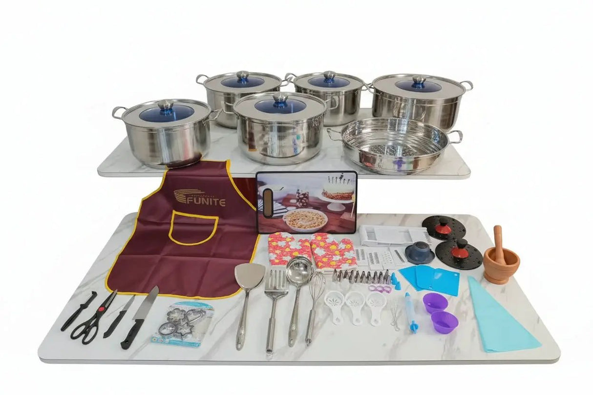 Stainless Steel Cookware Set 54pc – Per Carton Cookware Cookware Sets