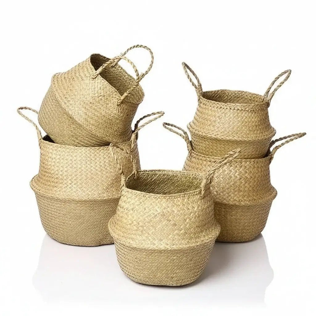 Handmade Rattan Decorative Basket Home Decor Baskets