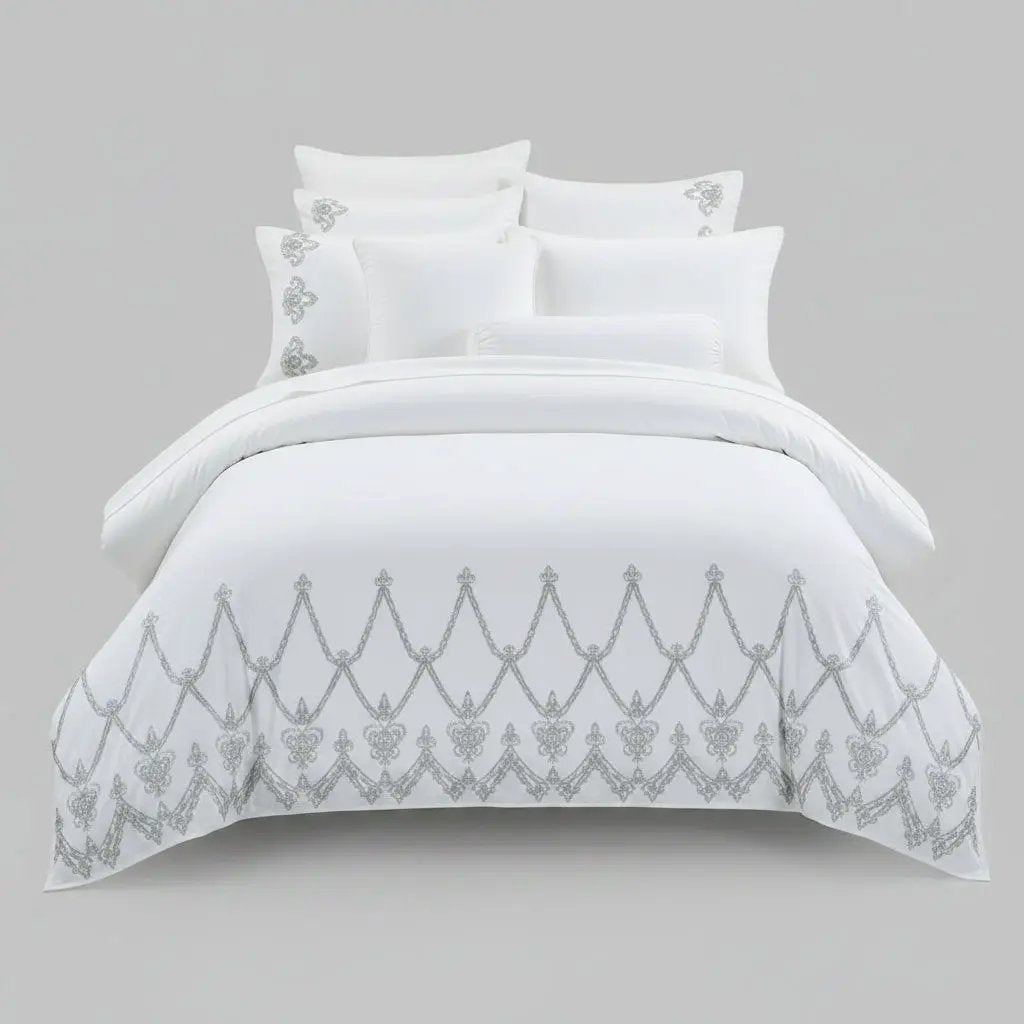 Cotton Lace Duvet Set 6x6 – 5-Piece Bedding Duvet Covers