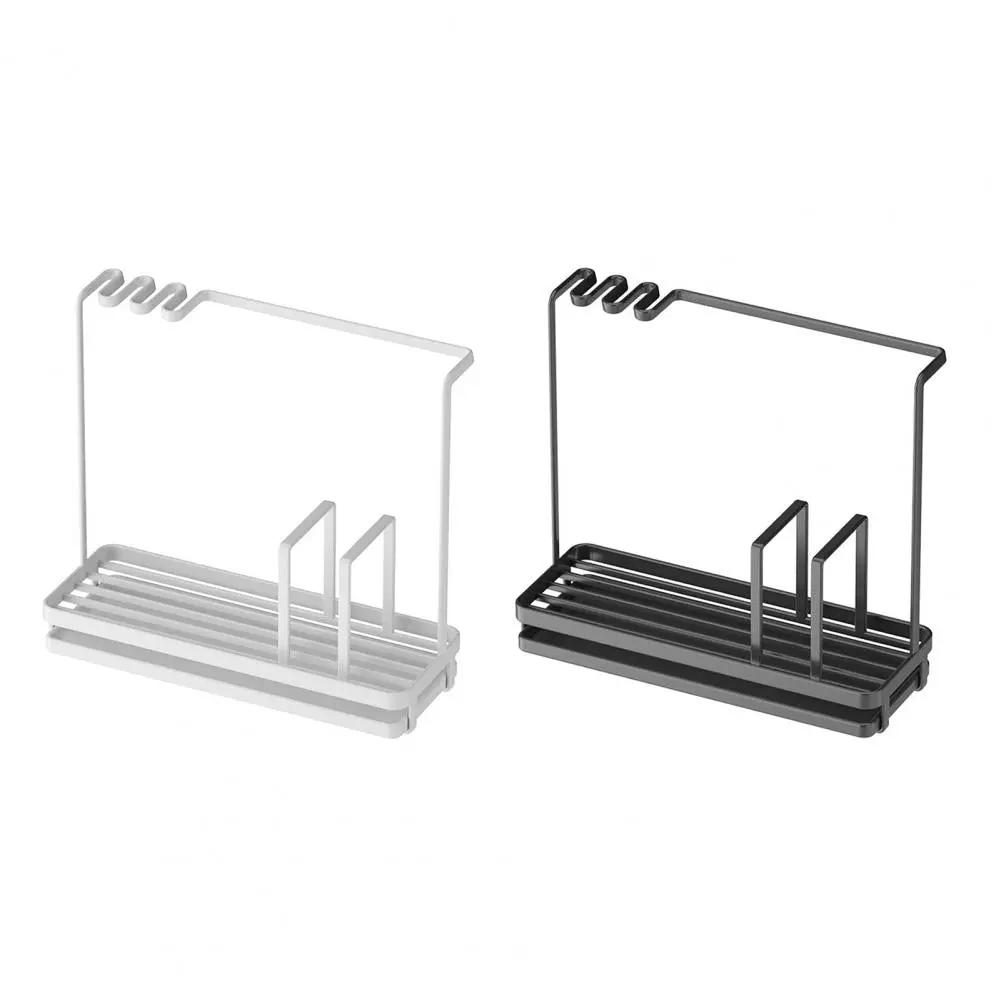 Carbon Steel Sink Organiser Rack with Soap Holder Kitchen & Storage Sink Caddies