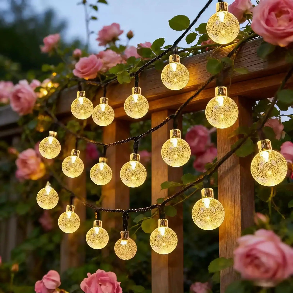 Solar Outdoor Star Fairy Lights 12M 100 LED Stars Home Decor String Lights