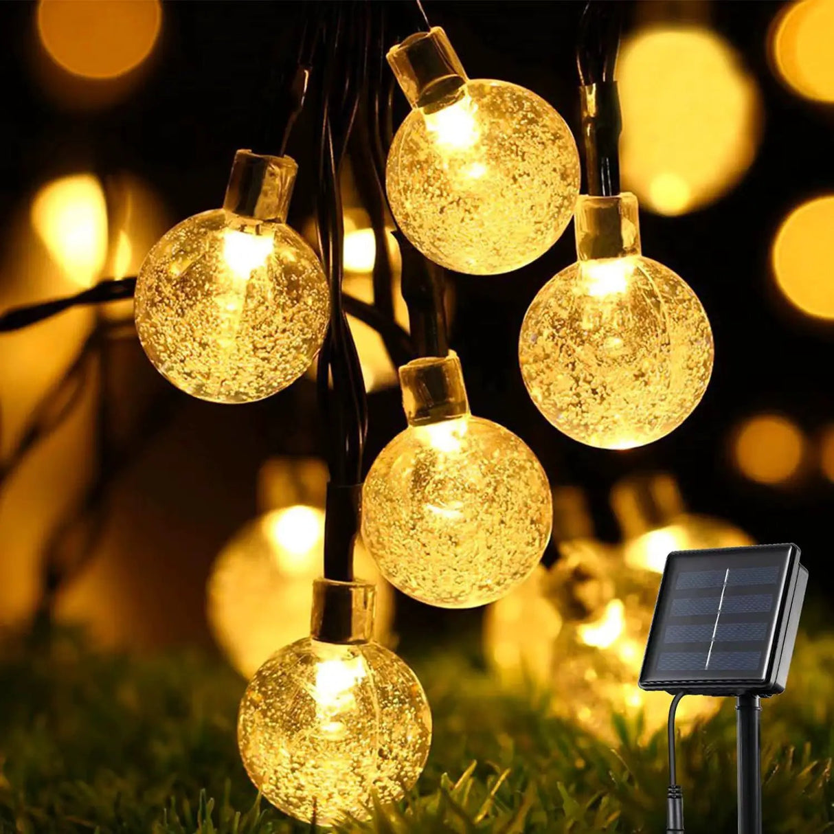 Solar Outdoor Star Fairy Lights 12M 100 LED Stars Home Decor String Lights