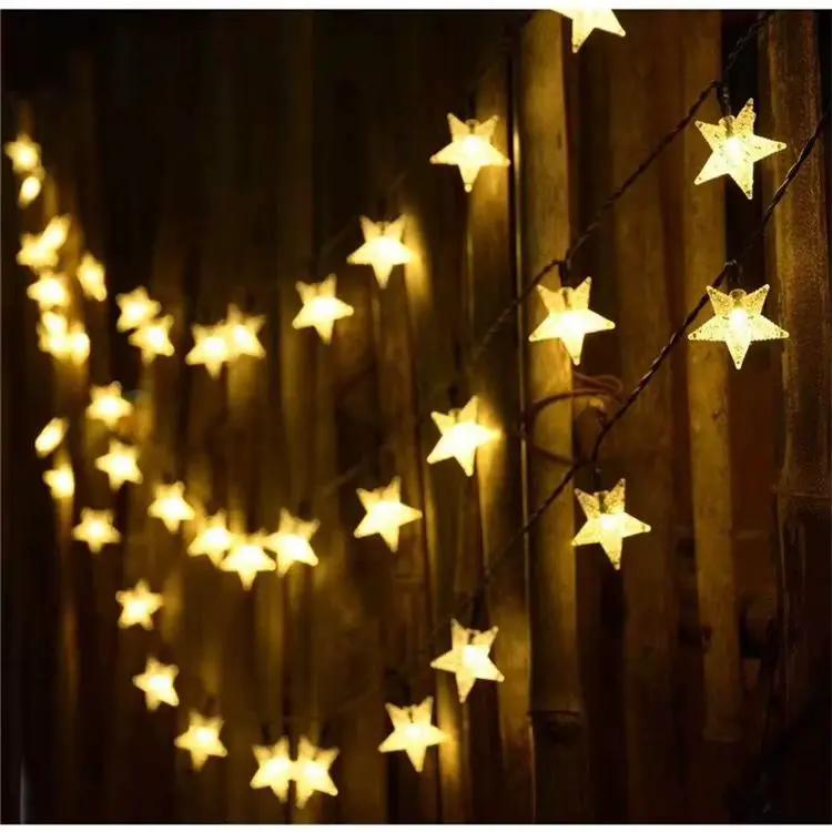 Solar Outdoor Star Fairy Lights 12M 100 LED Stars Home Decor String Lights