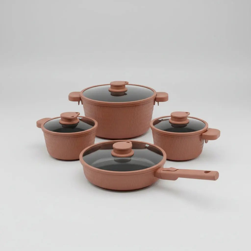 MGC Crocodile Ceramic Non-Stick Casserole Set 8pc Kitchenware Casserole Dishes