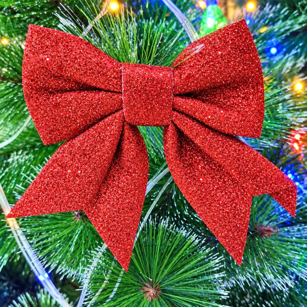 Christmas Bow Tie Decoration Christmas Bow Decorations Holiday Ornaments