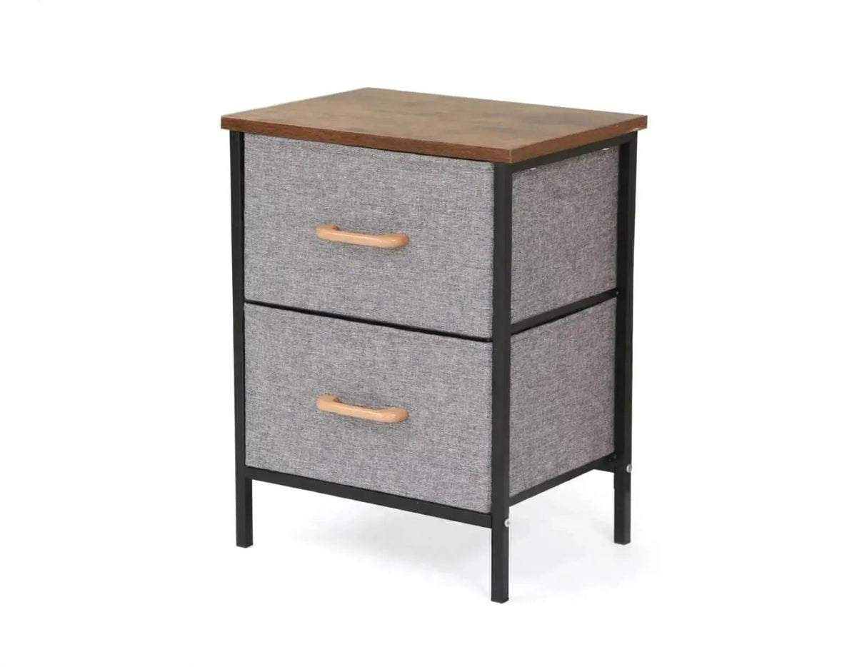 Modern 2-Drawer Bedside Storage Cabinet Bedside Cabinets Nightstands
